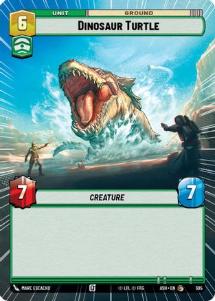 [SWU] Dinosaur Turtle (Hyperspace) (395) - Ashes of the Empire