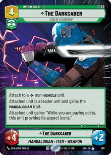 [SWU] The Darksaber - Icon of Leadership (Hyperspace) (399) - Ashes of the Empire