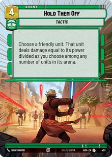 [SWU] Hold Them Off (Hyperspace) (403) - Ashes of the Empire