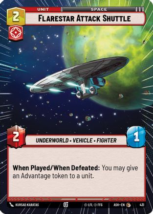 [SWU] Flarestar Attack Shuttle (Hyperspace) (431) - Ashes of the Empire