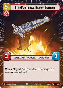 [SWU] StarFortress Heavy Bomber (Hyperspace) (438) - Ashes of the Empire