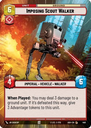[SWU] Imposing Scout Walker (Hyperspace) (440) - Ashes of the Empire