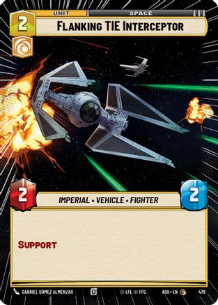 [SWU] Flanking TIE Interceptor (Hyperspace) (479) - Ashes of the Empire
