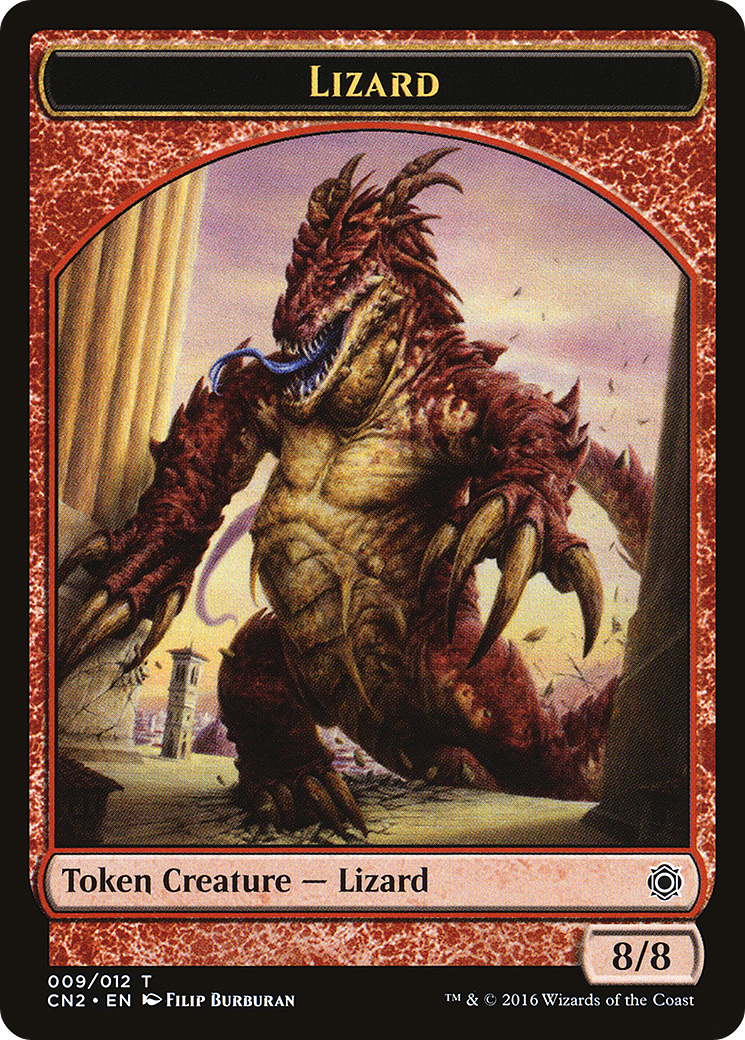 {T} Lizard Token [Conspiracy: Take the Crown Tokens][TCN2 009]