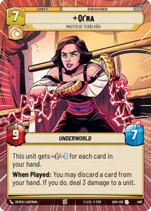 [SWU] Qi'ra - Master of Teras Kasi (Hyperspace) (490) - Ashes of the Empire
