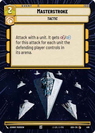 [SWU] Masterstroke (Hyperspace) (498) - Ashes of the Empire