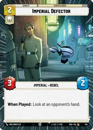 [SWU] Imperial Defector (Hyperspace) (514) - Ashes of the Empire