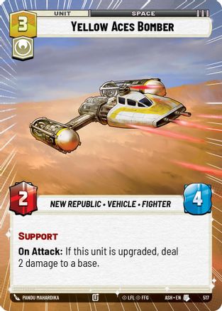 [SWU] Yellow Aces Bomber (Hyperspace) (517) - Ashes of the Empire