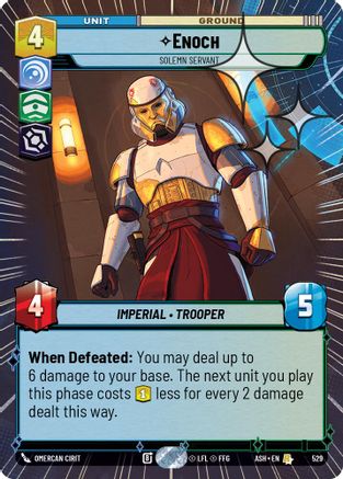 [SWU] Enoch - Solemn Servant (Hyperspace Foil) (529) - Ashes of the Empire Foil