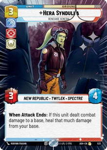 [SWU] Hera Syndulla - Renegade General (Hyperspace Foil) (533) - Ashes of the Empire Foil