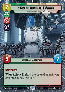 [SWU] Grand Admiral Thrawn - Orchestrating His Return (Hyperspace Foil) (535) - Ashes of the Empire Foil