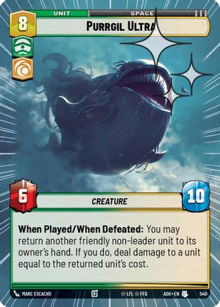 [SWU] Purrgil Ultra (Hyperspace Foil) (540) - Ashes of the Empire Foil