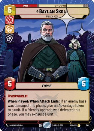 [SWU] Baylan Skoll - Fallen Jedi (Hyperspace Foil) (541) - Ashes of the Empire Foil