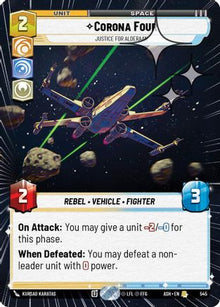[SWU] Corona Four - Justice for Alderaan (Hyperspace Foil) (545) - Ashes of the Empire Foil