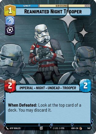 [SWU] Reanimated Night Trooper (Hyperspace Foil) (547) - Ashes of the Empire Foil