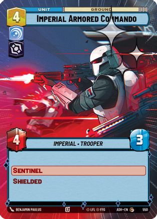 [SWU] Imperial Armored Commando (Hyperspace Foil) (550) - Ashes of the Empire Foil