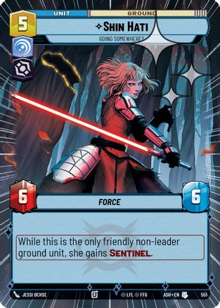 [SWU] Shin Hati - Going Somewhere? (Hyperspace Foil) (551) - Ashes of the Empire Foil