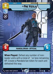 [SWU] Pre Vizsla - Strong-Willed Ruler (Hyperspace Foil) (555) - Ashes of the Empire Foil
