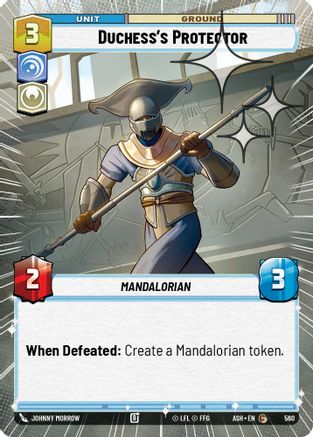 [SWU] Duchess's Protector (Hyperspace Foil) (560) - Ashes of the Empire Foil