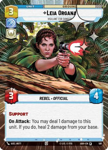 [SWU] Leia Organa - Vigilant for Danger (Hyperspace Foil) (561) - Ashes of the Empire Foil