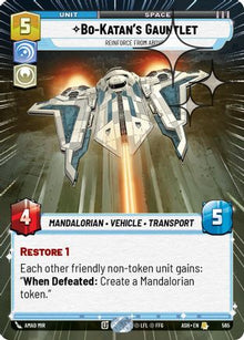 [SWU] Bo-Katan's Gauntlet - Reinforce from Above (Hyperspace Foil) (565) - Ashes of the Empire Foil