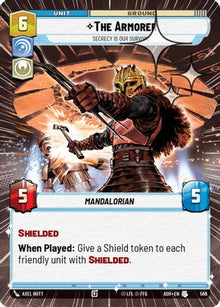 [SWU] The Armorer - Secrecy is Our Survival (Hyperspace Foil) (566) - Ashes of the Empire Foil