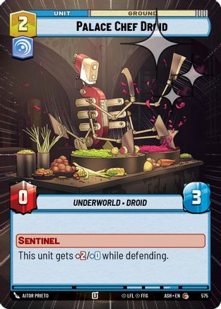 [SWU] Palace Chef Droid (Hyperspace Foil) (575) - Ashes of the Empire Foil