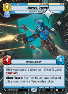 [SWU] Koska Reeves - Warrior of Mandalore (Hyperspace Foil) (581) - Ashes of the Empire Foil