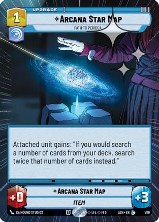 [SWU] Arcana Star Map - Path to Peridea (Hyperspace Foil) (586) - Ashes of the Empire Foil