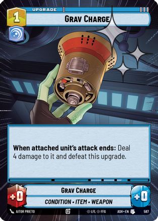 [SWU] Grav Charge (Hyperspace Foil) (587) - Ashes of the Empire Foil