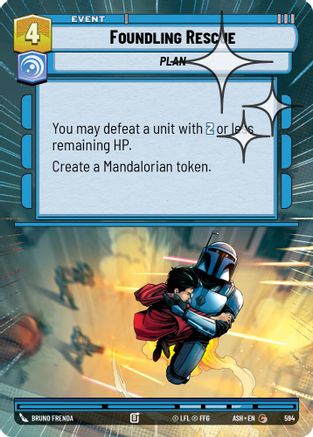 [SWU] Foundling Rescue (Hyperspace Foil) (594) - Ashes of the Empire Foil