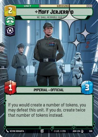 [SWU] Moff Jerjerrod - We Shall Redouble Our Efforts (Hyperspace Foil) (596) - Ashes of the Empire Foil
