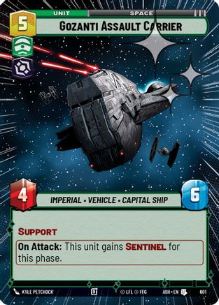 [SWU] Gozanti Assault Carrier (Hyperspace Foil) (601) - Ashes of the Empire Foil