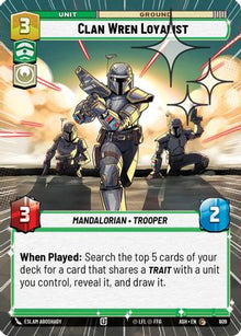 [SWU] Clan Wren Loyalist (Hyperspace Foil) (609) - Ashes of the Empire Foil