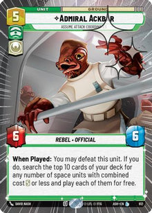 [SWU] Admiral Ackbar - Assume Attack Coordinates (Hyperspace Foil) (612) - Ashes of the Empire Foil