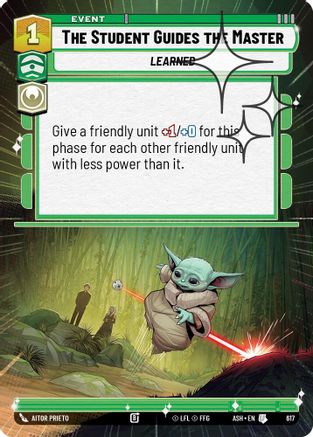 [SWU] The Student Guides the Master (Hyperspace Foil) (617) - Ashes of the Empire Foil