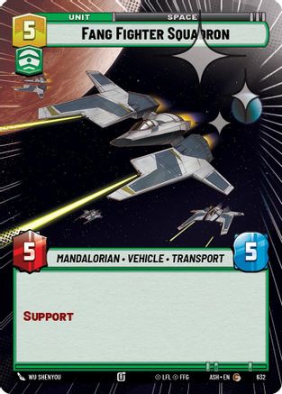 [SWU] Fang Fighter Squadron (Hyperspace Foil) (632) - Ashes of the Empire Foil