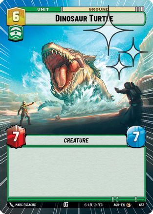 [SWU] Dinosaur Turtle (Hyperspace Foil) (633) - Ashes of the Empire Foil