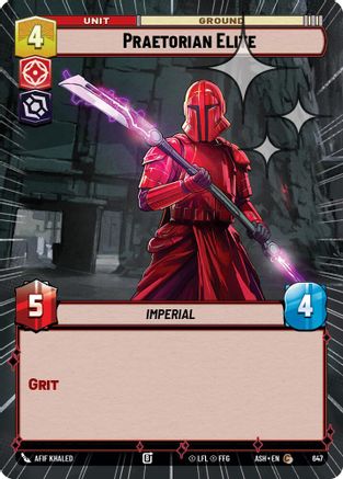 [SWU] Praetorian Elite (Hyperspace Foil) (647) - Ashes of the Empire Foil