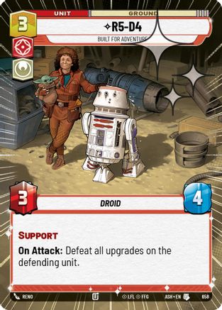 [SWU] R5-D4 - Built for Adventure (Hyperspace Foil) (658) - Ashes of the Empire Foil