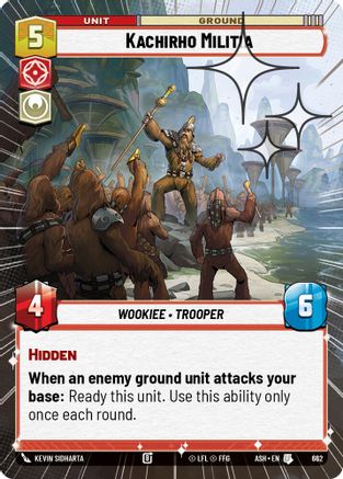 [SWU] Kachirho Militia (Hyperspace Foil) (662) - Ashes of the Empire Foil