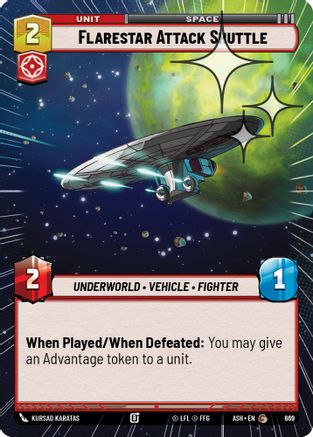 [SWU] Flarestar Attack Shuttle (Hyperspace Foil) (669) - Ashes of the Empire Foil