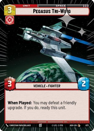 [SWU] Pegasus Tri-Wing (Hyperspace Foil) (673) - Ashes of the Empire Foil