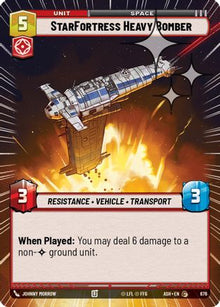 [SWU] StarFortress Heavy Bomber (Hyperspace Foil) (676) - Ashes of the Empire Foil