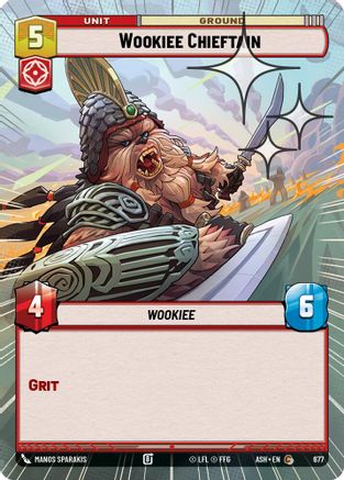 [SWU] Wookiee Chieftain (Hyperspace Foil) (677) - Ashes of the Empire Foil