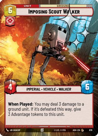 [SWU] Imposing Scout Walker (Hyperspace Foil) (678) - Ashes of the Empire Foil