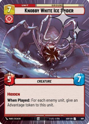 [SWU] Knobby White Ice Spider (Hyperspace Foil) (680) - Ashes of the Empire Foil