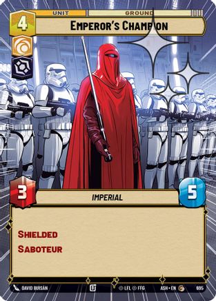 [SWU] Emperor's Champion (Hyperspace Foil) (695) - Ashes of the Empire Foil
