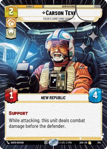 [SWU] Carson Teva - There's Something Going On (Hyperspace Foil) (704) - Ashes of the Empire Foil