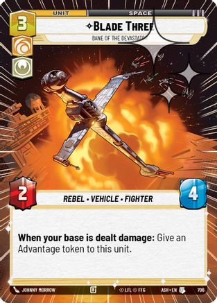 [SWU] Blade Three - Bane of the Devastator (Hyperspace Foil) (706) - Ashes of the Empire Foil
